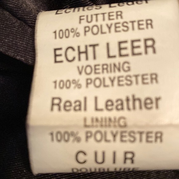 Vintage Heavyweight Leather Coat By F C I Leather Garments. See Pics! SZ L - Picture 15 of 15